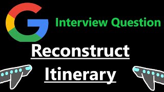 Reconstruct Itinerary  Leetcode 332  Python [upl. by Noswad]