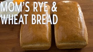 Moms Easy Whole Wheat Bread Recipe  Natashas Kitchen [upl. by Relyks]