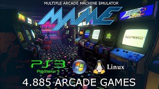 4885 ARCADE GAMES para MULTIEMULADOR MAME PS3 DESBLOQUEADO PC WINDOWS 32 amp 64 bits e LINUX [upl. by Nuahsor]