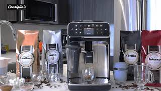 How to use the Philips 5400 Latte Go EP544794 Super Automatic Espresso Machine [upl. by Ahsinom]