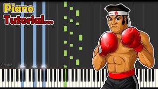 Piano Tutorial Punch Out  Piston Hondos Theme [upl. by Akiram]