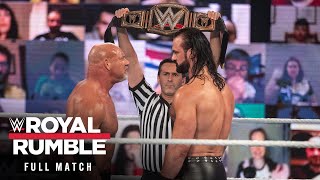 FULL MATCH Drew McIntyre vs Goldberg — WWE Title Match Royal Rumble 2021 [upl. by Amble558]