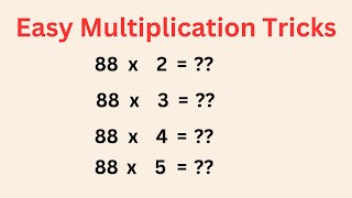 Fast Multiplication Tricks   maths mathematics mathpuzzlegamemath [upl. by Currey]