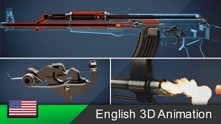 AK47  How this rifle works Animation [upl. by Pen]