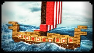 ✔ Minecraft How to make a Viking Ship [upl. by Artenal877]