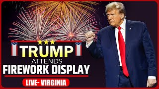 LIVE Fireworks over the DC night sky as Donald Trump arrives ahead of his Inauguration Ceremony US [upl. by Volin]