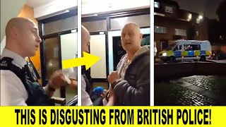 DISGUSTING As Footage Shows UK Police Arresting Man For Saying ‘I Don’t Want Palestine Flags In UK’ [upl. by Ninahs]