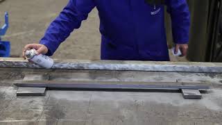 Zinc Spray Cold Galvanising Product Demo Video [upl. by Iknarf469]