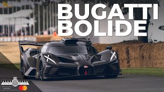 1600PS Bugatti Bolide makes rumbling Goodwood debut [upl. by Laband]