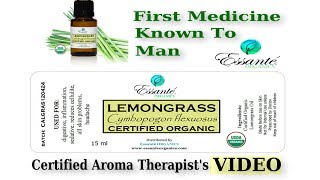 Essante Organics LEMONGRASS ESSENTIAL OIL [upl. by Llebpmac]