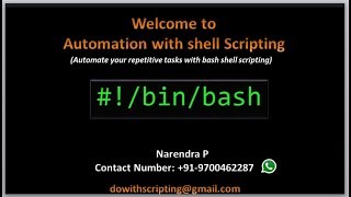 Complete Shell Scripting Tutorials  Introduction to Shell Scripting [upl. by Remington]