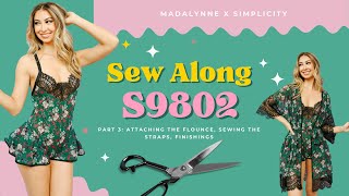 Sew Along with Madalynne X Simplicity S9802 Part 3 [upl. by Cully887]