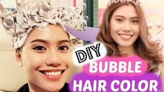 How to use DIY HAIR COLOR BUBBLE LIESE★ Purpleheiress [upl. by Deedahs]