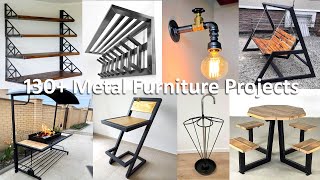 130 Ingenieus Metal Furniture Ideas  Metal Projects For Biginners [upl. by Aerdna]