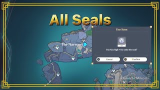 All Seals In The Narrows  Genshin Impact  v24 Enkanomiya [upl. by Palua]