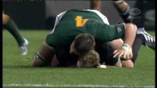 Bakkies Botha headbutts Jimmy Cowan [upl. by Bald]