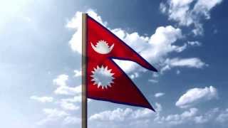 Nepali Flag Animation With National Anthem [upl. by Checani]