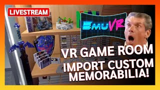 😮 LIVE Incredible VR Retro Game Room Import Custom Memorabilia [upl. by Emia]