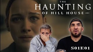 The Haunting of Hill House Episode 1 Steven Sees a Ghost REACTION [upl. by Ynar201]