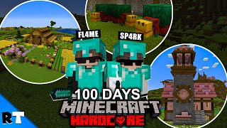 We Survived 100 Days in 120 Minecraft Hardcore Hindi [upl. by Ilatfen]