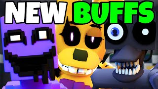 TONS OF NEW STARTER UNIT BUFFS in Roblox Five Nights TD FNTD [upl. by Ayeki32]