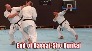 Practical Kata Bunkai End of Bassai Sho [upl. by Dnalyar]