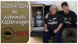 Gastankflasche im Kastenwagen Wohnmobil – Einbau Kosten Informationen [upl. by Larrisa]