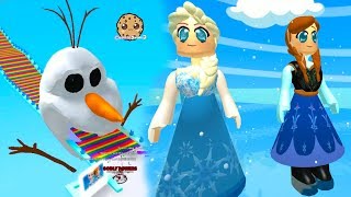 Frozen Inspired Roblox OBBY  Worlds [upl. by Yrahca386]