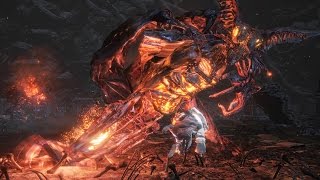 Dark Souls 3 Ringed City Demon in Pain and Demon from Below Boss Fight 4K 60fps [upl. by Clair]