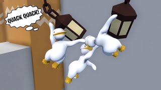 3 DUCKS WORKING TOGETHER in HUMAN FALL FLAT [upl. by Rexford498]