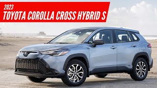 2023 Toyota Corolla Cross Hybrid S Celestite Gray  Exterior Interior amp Drive  AUTOBICS [upl. by Ylloj]