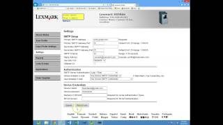 Lexmark Scan to Email and Address Book [upl. by Idnor]