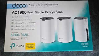 Review  TPLink Deco Mesh WiFi System  AC1900 S7  4 Units  Unboxing And Setup [upl. by Valsimot]