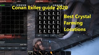 Best Crystal Farm location Conan Exiles guide and tips 2020 farming crystal best crystal cave [upl. by Ferreby]