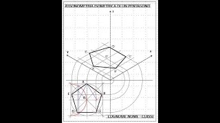 Assonometria isometrica di un pentagono [upl. by Gasser923]