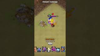 Pekka vs Barbarian king clash of clans shorts coc [upl. by Sassan]