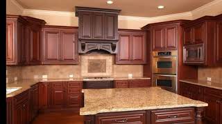 Kitchen Backsplash Ideas With Cherry Cabinets [upl. by Anhsirk]