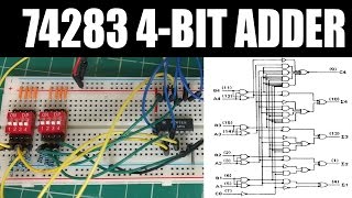 Tutorial  Building the 74283 74HC283 4 BIT ADDER [upl. by Limber]