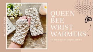 Easy Crochet Wrist Warmers unique design [upl. by Enelcaj]