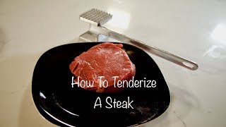 Tenderize A Steak Chef Jesse Cooking Tips [upl. by Gnort]