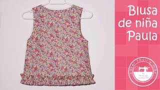 Blusa para niña fácil y con patrones gratis [upl. by Borreri13]