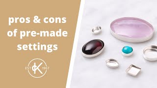 Using PreMade Jewellery Settings  12 Months Of Metal [upl. by Kaye]