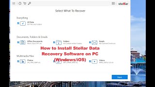 How to Install Stellar Data Recovery Software Windows PC Tutorial for Beginners [upl. by Velleman]