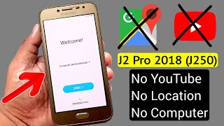 Samsung J2 Pro 2018 J250 GOOGLEFRP BYPASS Without PC Latest Trick 2021 [upl. by Nilkcaj]