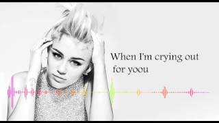 Miley Cyrus  I adore you  Lyrics [upl. by Oballa673]