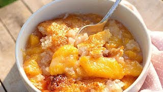 How To Make Easy Peach Cobbler  Southern Living [upl. by Haelahk]