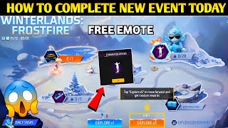 WINTERLAND FROSTFIRE EVENT FREE FIRE  HOW TO GET NEW FREE EMOTE FF NEW EVENT  FREE FIRE NEW EVENT [upl. by Ak]