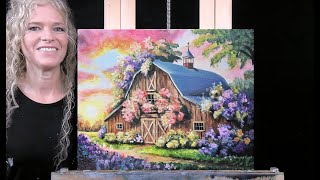 SPRING BARN Learn How to Draw and Paint with Acrylics Easy Beginner Acrylic Painting Tutorial [upl. by Eden]