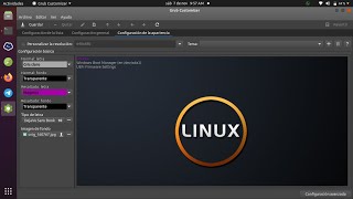 Personalizando el grub de Ubuntu 2004 con GrubCustomizer [upl. by Quartet]