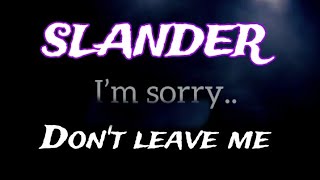 SLANDER  I am sorry dont leave me viral shorts lyrics youtubeshortsytshortsdance jacklyrics [upl. by Gussie]